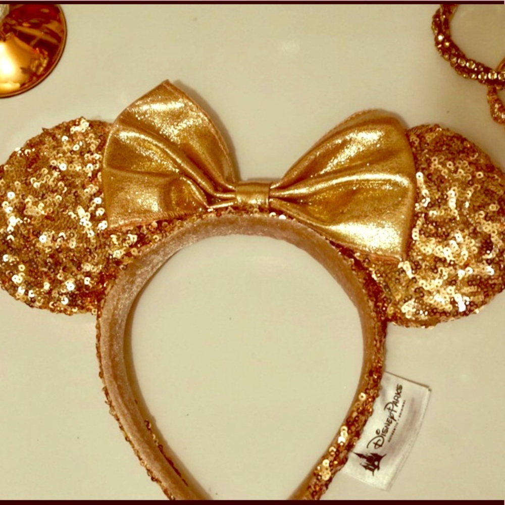 Disney Rose Gold Minnie Mouse Ears